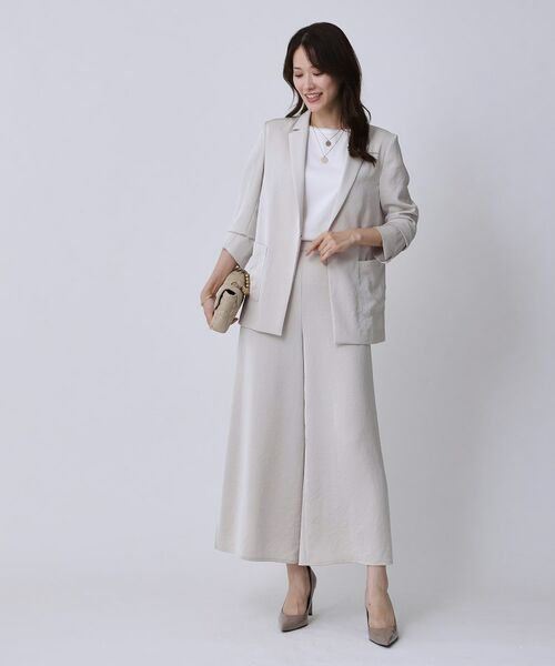 COUP DE CHANCE / クードシャンス パンツ | 【手洗い可/日本製】サイドスリット入りワイドパンツ | 詳細12