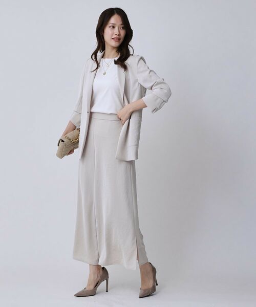 COUP DE CHANCE / クードシャンス パンツ | 【手洗い可/日本製】サイドスリット入りワイドパンツ | 詳細13
