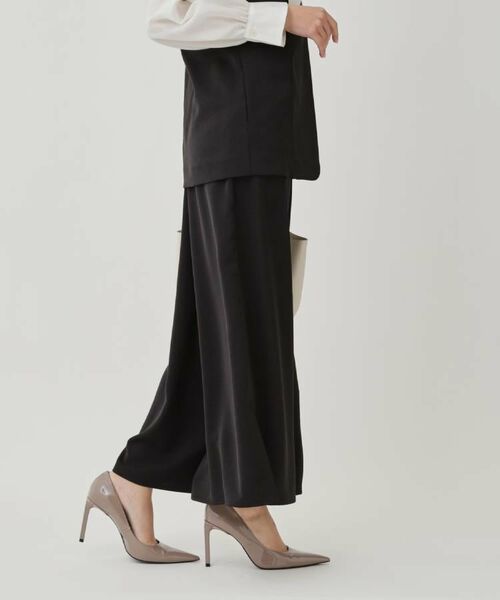 COUP DE CHANCE / クードシャンス パンツ | 【手洗い可/日本製】サイドスリット入りワイドパンツ | 詳細2
