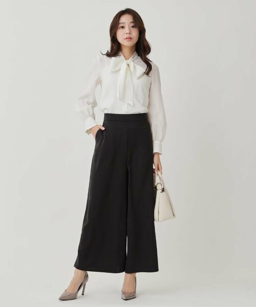 COUP DE CHANCE / クードシャンス パンツ | 【手洗い可/日本製】サイドスリット入りワイドパンツ | 詳細5