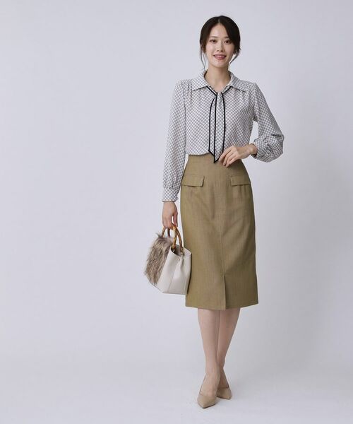 COUP DE CHANCE / クードシャンス スカート | 【手洗い可/日本製】デニム風ナロータイトスカート | 詳細3