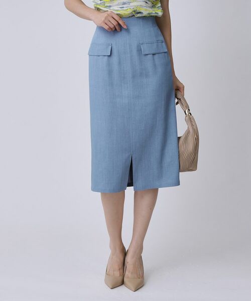 COUP DE CHANCE / クードシャンス スカート | 【手洗い可/日本製】デニム風ナロータイトスカート | 詳細5