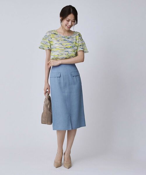 COUP DE CHANCE / クードシャンス スカート | 【手洗い可/日本製】デニム風ナロータイトスカート | 詳細6