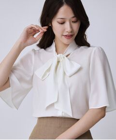 COUP DE CHANCE / クードシャンス シャツ・ブラウス | 【手洗い可／日本製】ボウタイブラウス
