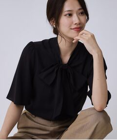 COUP DE CHANCE / クードシャンス シャツ・ブラウス | 【手洗い可／日本製】ボウタイブラウス