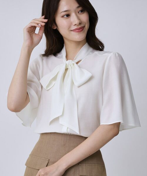 COUP DE CHANCE / クードシャンス シャツ・ブラウス | 【手洗い可／日本製】ボウタイブラウス | 詳細2
