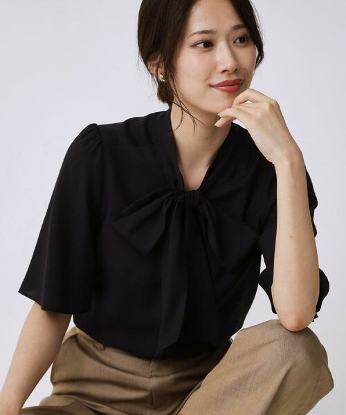 COUP DE CHANCE / クードシャンス シャツ・ブラウス | 【手洗い可／日本製】ボウタイブラウス | 詳細5