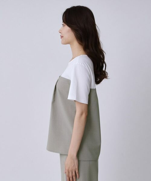 COUP DE CHANCE / クードシャンス カットソー | 【手洗い可/セットアップ可】レイヤード風カットソー | 詳細10