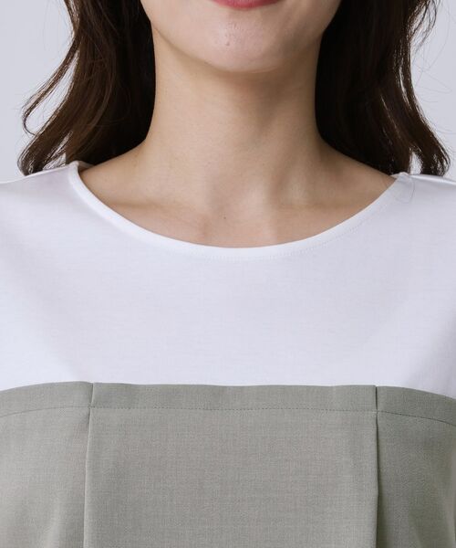 COUP DE CHANCE / クードシャンス カットソー | 【手洗い可/セットアップ可】レイヤード風カットソー | 詳細12