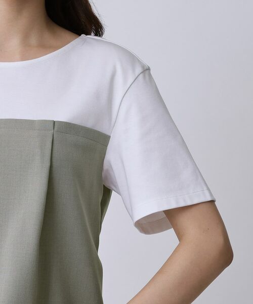 COUP DE CHANCE / クードシャンス カットソー | 【手洗い可/セットアップ可】レイヤード風カットソー | 詳細13