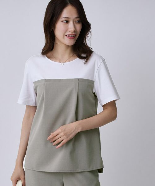 COUP DE CHANCE / クードシャンス カットソー | 【手洗い可/セットアップ可】レイヤード風カットソー | 詳細2