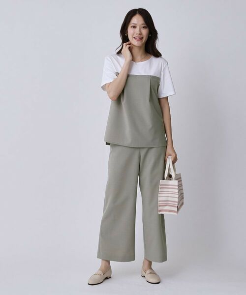 COUP DE CHANCE / クードシャンス カットソー | 【手洗い可/セットアップ可】レイヤード風カットソー | 詳細3