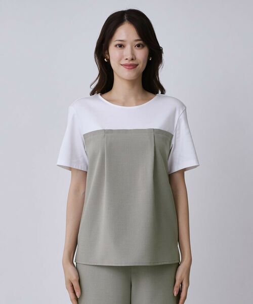 COUP DE CHANCE / クードシャンス カットソー | 【手洗い可/セットアップ可】レイヤード風カットソー | 詳細9