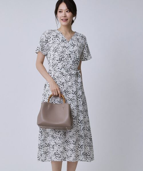 COUP DE CHANCE / クードシャンス ロング・マキシ丈ワンピース | 【手洗い可/日本製】カシュクール風ワンピース | 詳細10