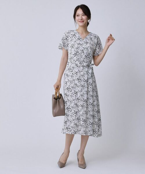 COUP DE CHANCE / クードシャンス ロング・マキシ丈ワンピース | 【手洗い可/日本製】カシュクール風ワンピース | 詳細11