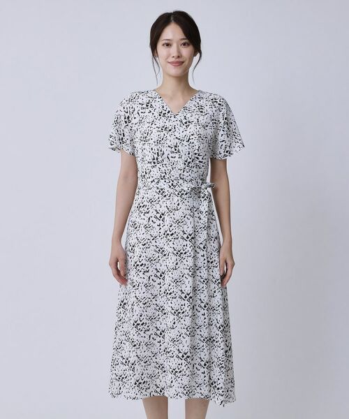 COUP DE CHANCE / クードシャンス ロング・マキシ丈ワンピース | 【手洗い可/日本製】カシュクール風ワンピース | 詳細15