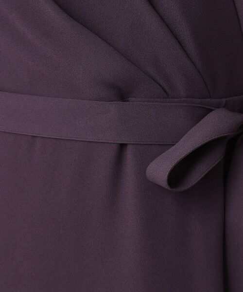 COUP DE CHANCE / クードシャンス ロング・マキシ丈ワンピース | 【手洗い可/日本製】カシュクール風ワンピース | 詳細4