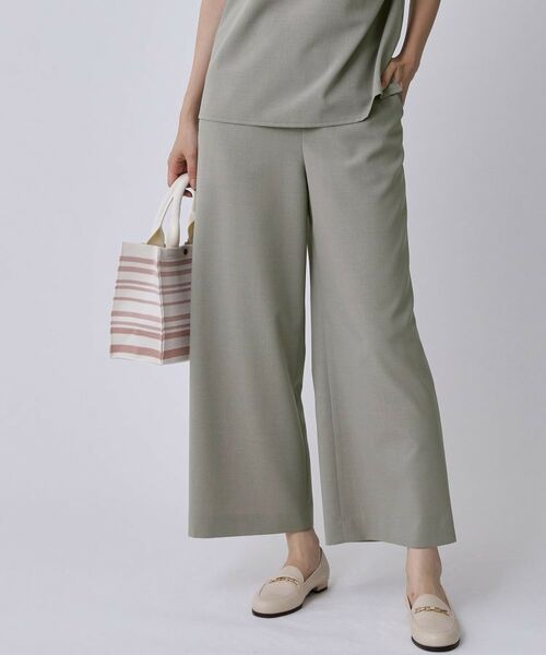 COUP DE CHANCE / クードシャンス パンツ | 【手洗い可／日本製】ストレートワイドパンツ | 詳細1