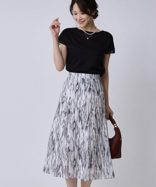 COUP DE CHANCE / クードシャンス スカート | 【手洗い可/日本製】プリント柄スカート | 詳細1