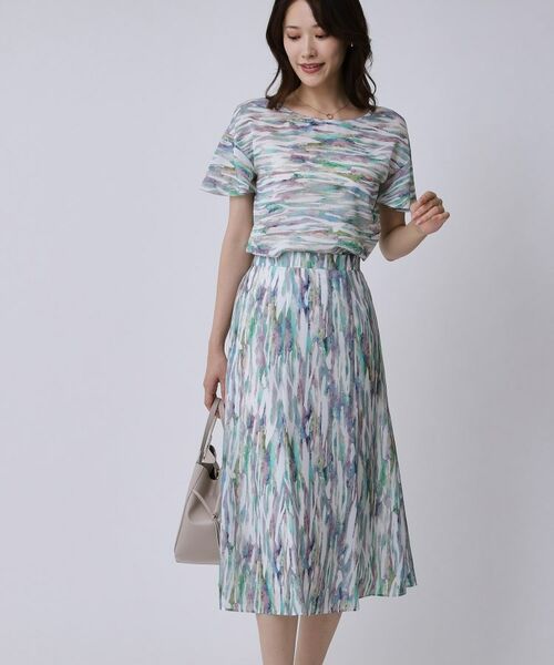 COUP DE CHANCE / クードシャンス スカート | 【手洗い可/日本製】プリント柄スカート | 詳細10