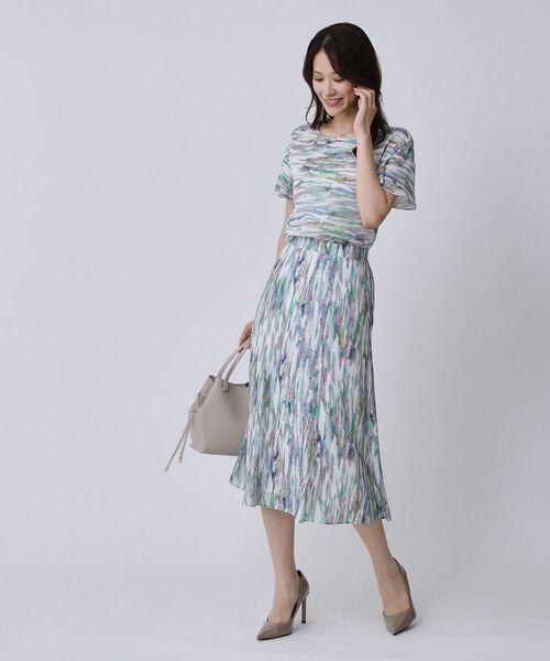 COUP DE CHANCE / クードシャンス スカート | 【手洗い可/日本製】プリント柄スカート | 詳細12