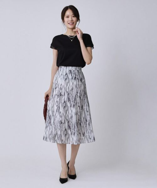 COUP DE CHANCE / クードシャンス スカート | 【手洗い可/日本製】プリント柄スカート | 詳細2