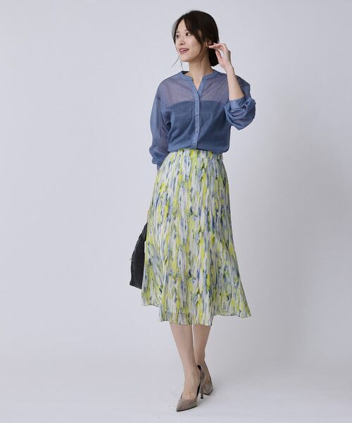 COUP DE CHANCE / クードシャンス スカート | 【手洗い可/日本製】プリント柄スカート | 詳細5