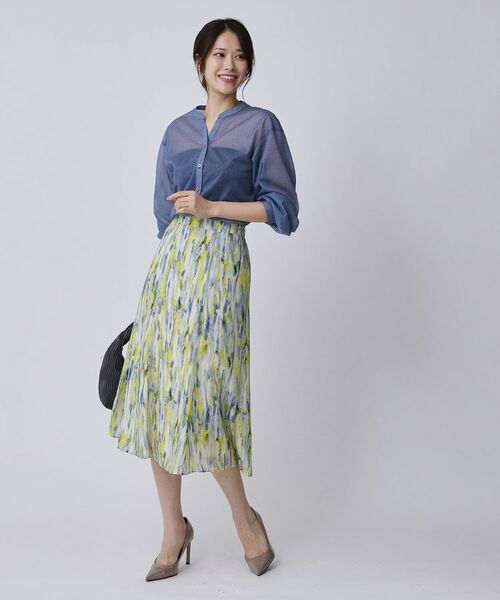 COUP DE CHANCE / クードシャンス スカート | 【手洗い可/日本製】プリント柄スカート | 詳細6