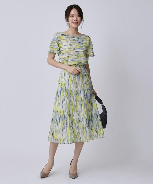 COUP DE CHANCE / クードシャンス スカート | 【手洗い可/日本製】プリント柄スカート | 詳細7