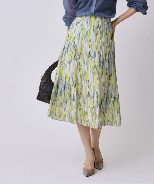 COUP DE CHANCE / クードシャンス スカート | 【手洗い可/日本製】プリント柄スカート | 詳細8