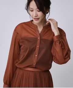 COUP DE CHANCE / クードシャンス シャツ・ブラウス | 【手洗い可】シアーブラウス