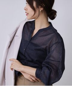 COUP DE CHANCE / クードシャンス シャツ・ブラウス | 【手洗い可】シアーブラウス