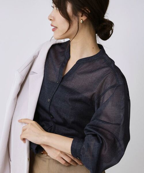 COUP DE CHANCE / クードシャンス シャツ・ブラウス | 【手洗い可】シアーブラウス | 詳細12