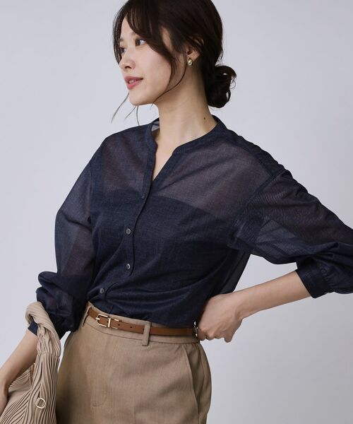 COUP DE CHANCE / クードシャンス シャツ・ブラウス | 【手洗い可】シアーブラウス | 詳細20