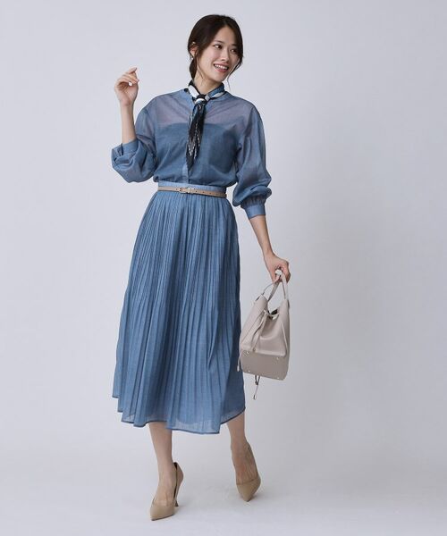 COUP DE CHANCE / クードシャンス シャツ・ブラウス | 【手洗い可】シアーブラウス | 詳細7