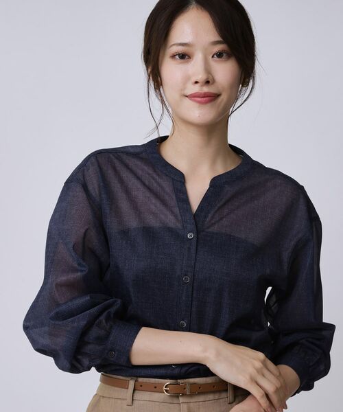 COUP DE CHANCE / クードシャンス シャツ・ブラウス | 【手洗い可】シアーブラウス | 詳細9