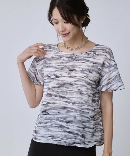 COUP DE CHANCE / クードシャンス シャツ・ブラウス | 【手洗い可/日本製】プリント柄ブラウス | 詳細1