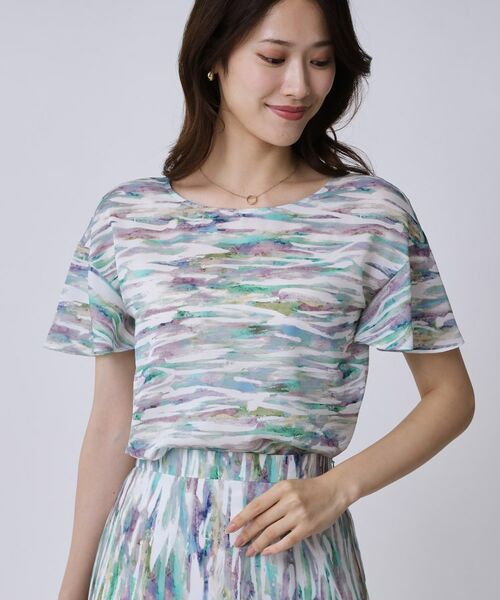 COUP DE CHANCE / クードシャンス シャツ・ブラウス | 【手洗い可/日本製】プリント柄ブラウス | 詳細10