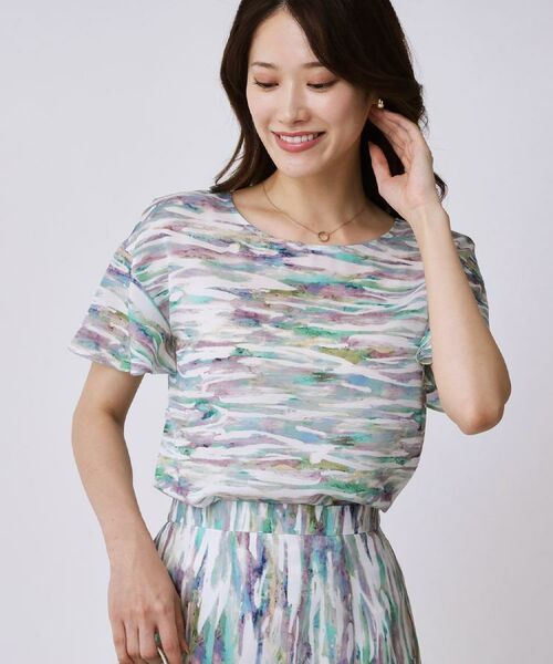 COUP DE CHANCE / クードシャンス シャツ・ブラウス | 【手洗い可/日本製】プリント柄ブラウス | 詳細9