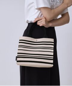 COUP DE CHANCE / クードシャンス トートバッグ | トーンリズムニット／大人ボーダー柄／ニットバック