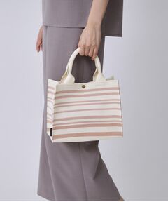 COUP DE CHANCE / クードシャンス トートバッグ | トーンリズムニット／大人ボーダー柄／ニットバック