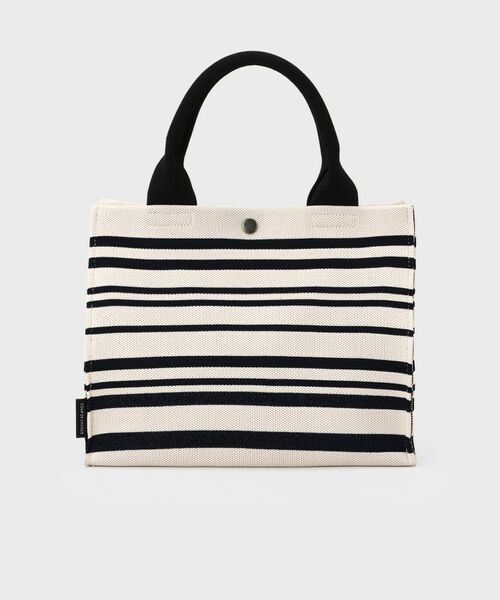 COUP DE CHANCE / クードシャンス トートバッグ | トーンリズムニット／大人ボーダー柄／ニットバック | 詳細8