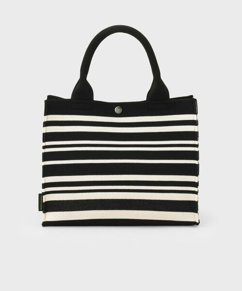 COUP DE CHANCE / クードシャンス トートバッグ | トーンリズムニット／大人ボーダー柄／ニットバック | 詳細9