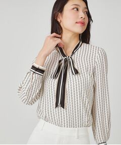 COUP DE CHANCE / クードシャンス シャツ・ブラウス | 【手洗い可／日本製】チェーン柄ブラウス