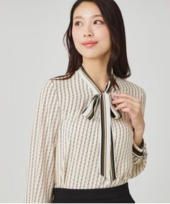 COUP DE CHANCE / クードシャンス シャツ・ブラウス | 【手洗い可／日本製】チェーン柄ブラウス