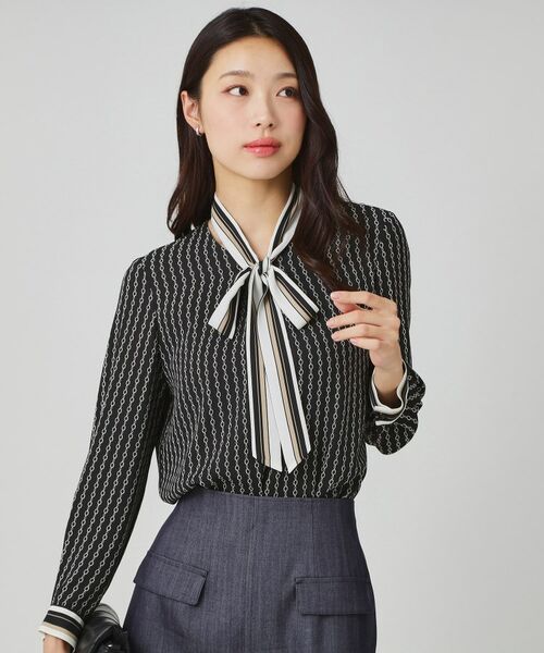 COUP DE CHANCE / クードシャンス シャツ・ブラウス | 【手洗い可/日本製】チェーン柄ブラウス | 詳細11