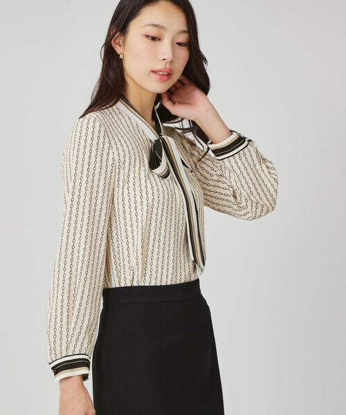 COUP DE CHANCE / クードシャンス シャツ・ブラウス | 【手洗い可/日本製】チェーン柄ブラウス | 詳細14