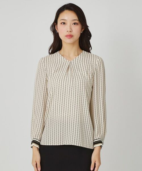 COUP DE CHANCE / クードシャンス シャツ・ブラウス | 【手洗い可/日本製】チェーン柄ブラウス | 詳細27