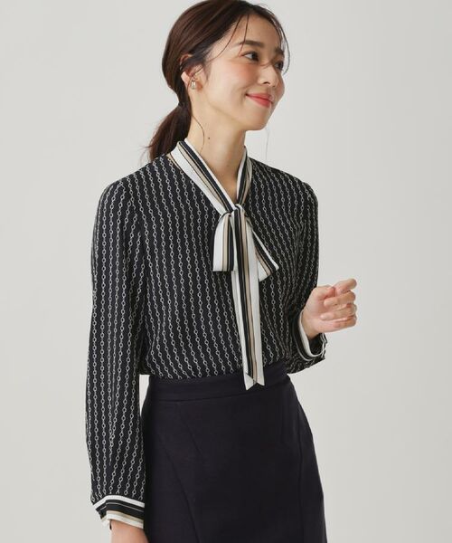 COUP DE CHANCE / クードシャンス シャツ・ブラウス | 【手洗い可/日本製】チェーン柄ブラウス | 詳細6