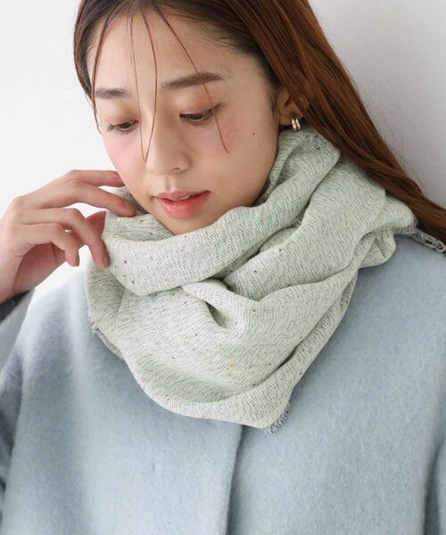 COUP DE CHANCE / クードシャンス マフラー・ショール・スヌード・ストール | スパンコールストール／きらめきを纏う／大人の軽やかストール | 詳細5
